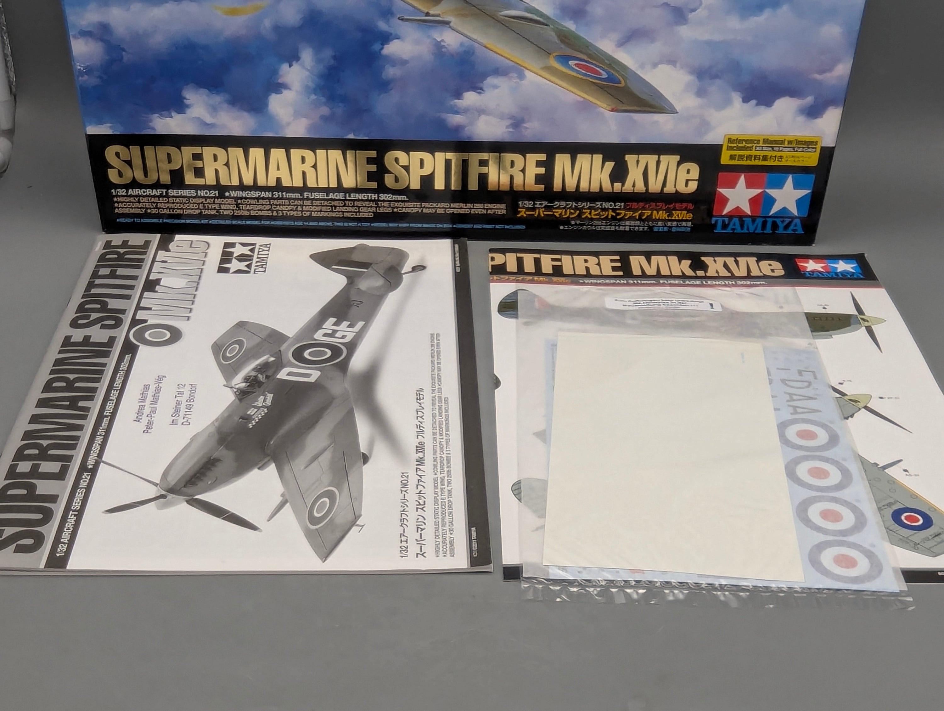 Flugzeug Modell Bausatz 1:32 Tamiya 60321 Supermarine Spitfire Mk.XVIe mit OVP