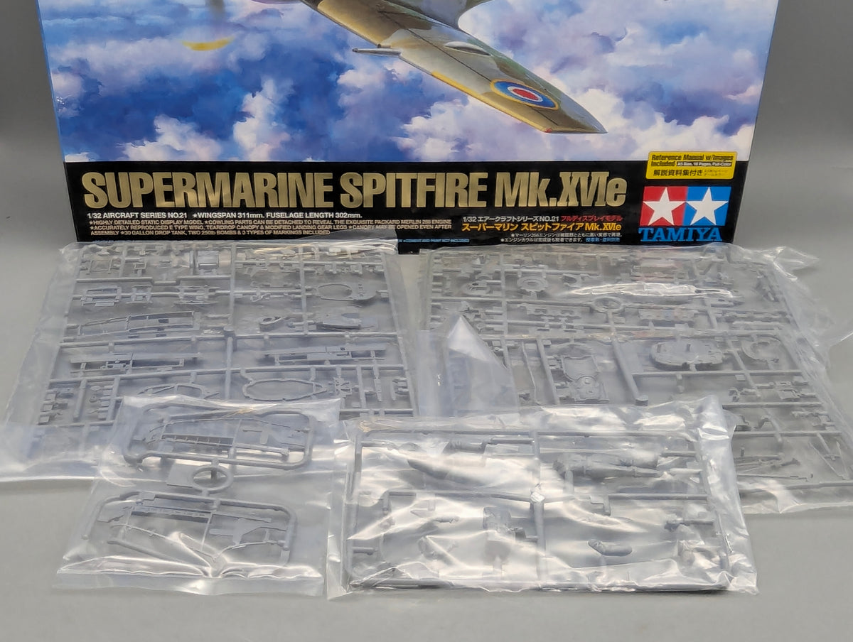 Flugzeug Modell Bausatz 1:32 Tamiya 60321 Supermarine Spitfire Mk.XVIe mit OVP