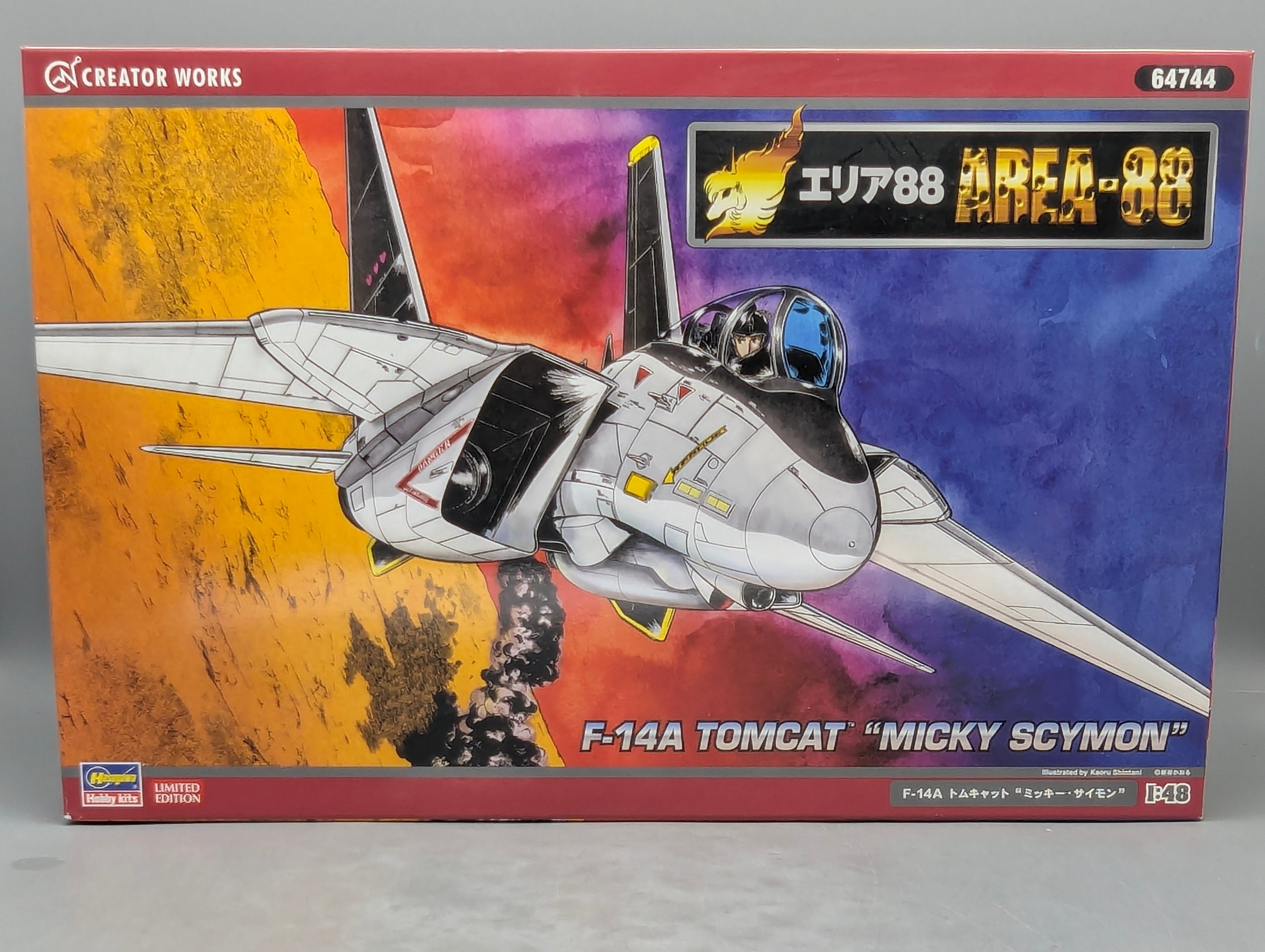 Flugzeug Modell Bausatz 1:48 Hasegawa 64744 F-14A Tomcat Micky Scymon mit OVP