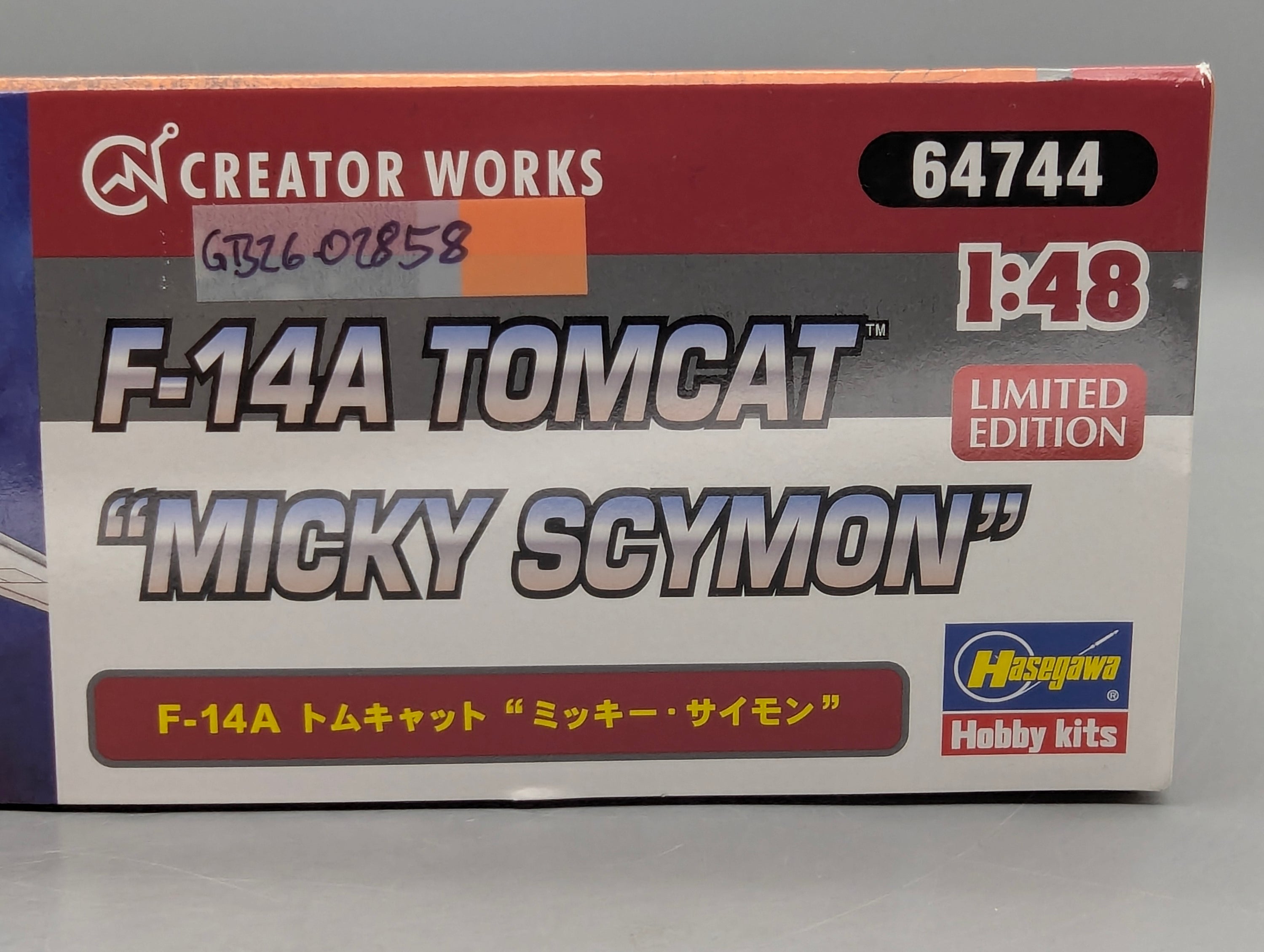 Flugzeug Modell Bausatz 1:48 Hasegawa 64744 F-14A Tomcat Micky Scymon mit OVP