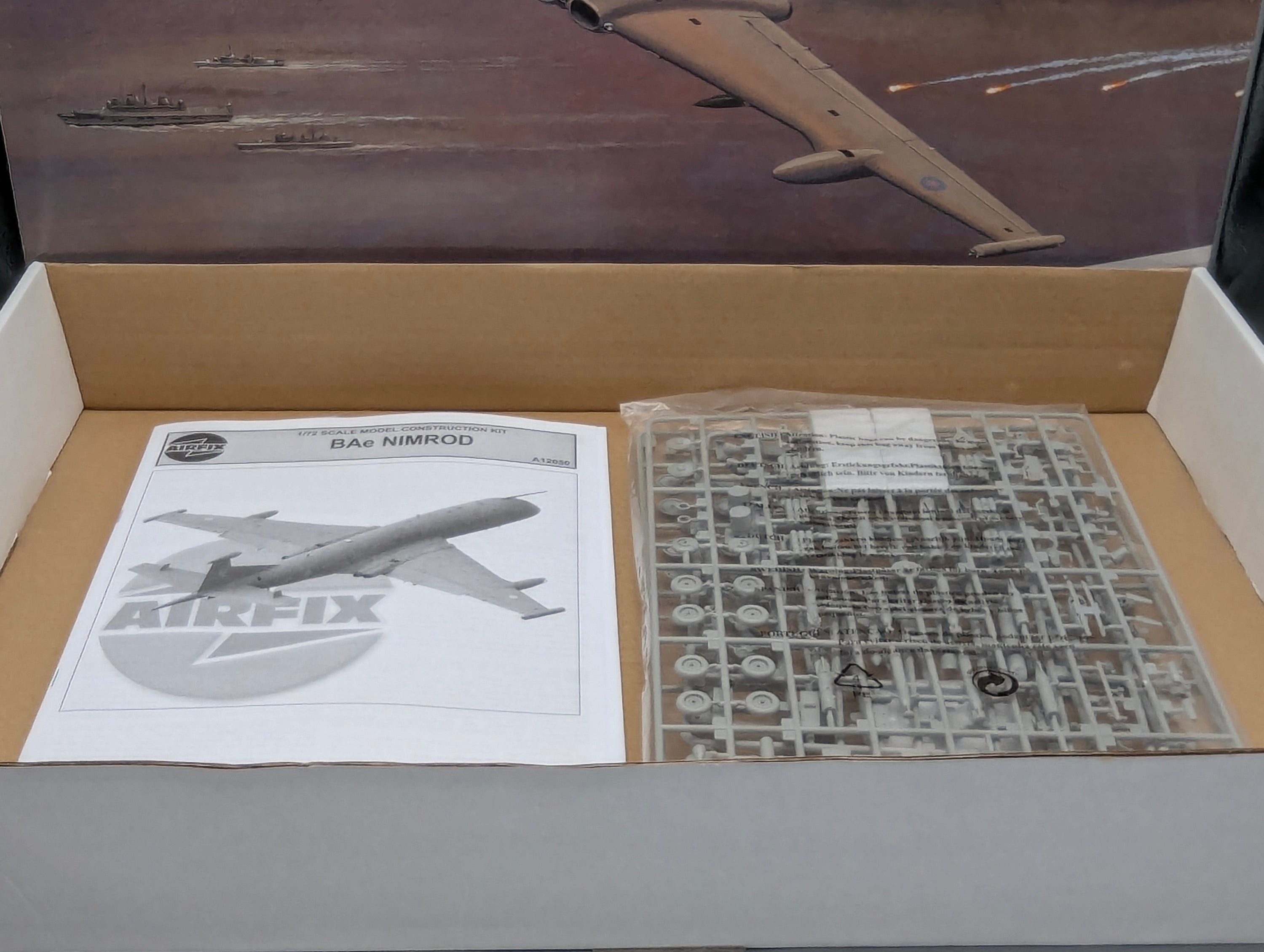 Flugzeug Modell Bausatz 1:72 Airfix A12050 BAe Nimrod mit OVP