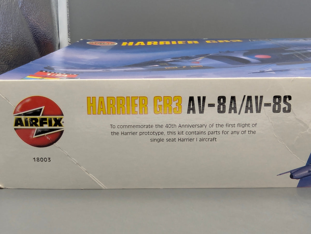 Flugzeug Modell Bausatz 1:24 Airfix 18003 BAe Harrier GR3/AV-8A/AV-8S mit OVP