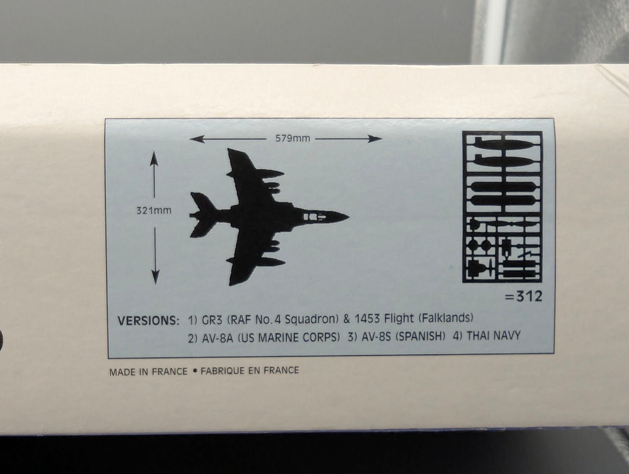 Flugzeug Modell Bausatz 1:24 Airfix 18003 BAe Harrier GR3/AV-8A/AV-8S mit OVP