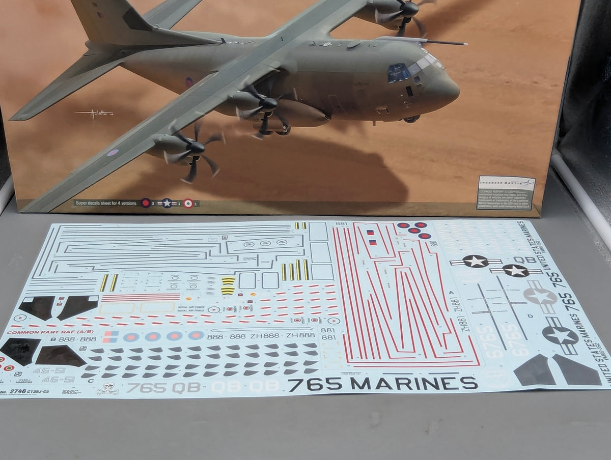 Flugzeug Modell Bausatz 1:48 Italeri 2746 Lockheed Martin C-130J C5 Hercules mit OVP