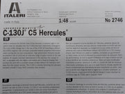 Flugzeug Modell Bausatz 1:48 Italeri 2746 Lockheed Martin C-130J C5 Hercules mit OVP