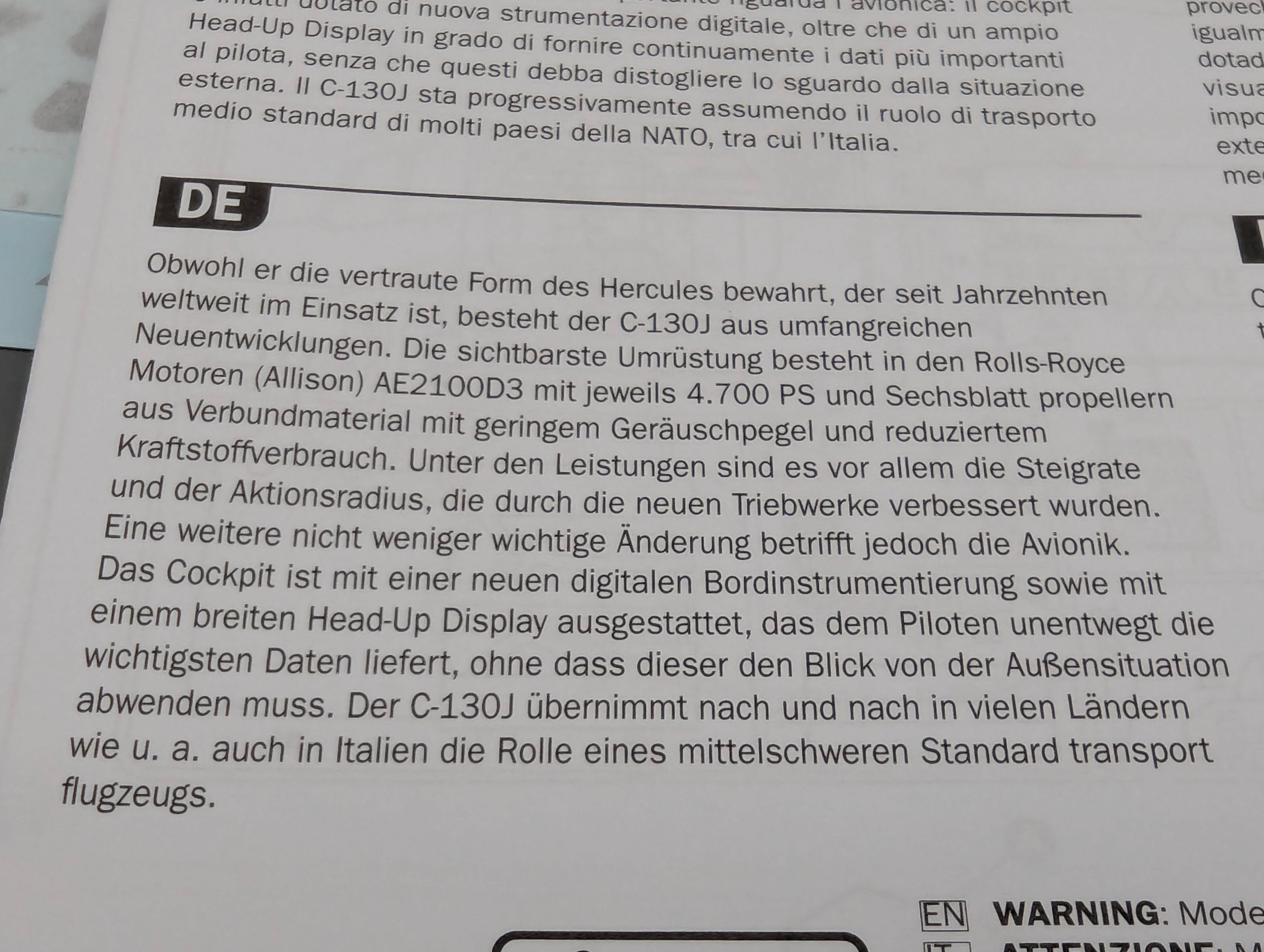 Flugzeug Modell Bausatz 1:48 Italeri 2746 Lockheed Martin C-130J C5 Hercules mit OVP