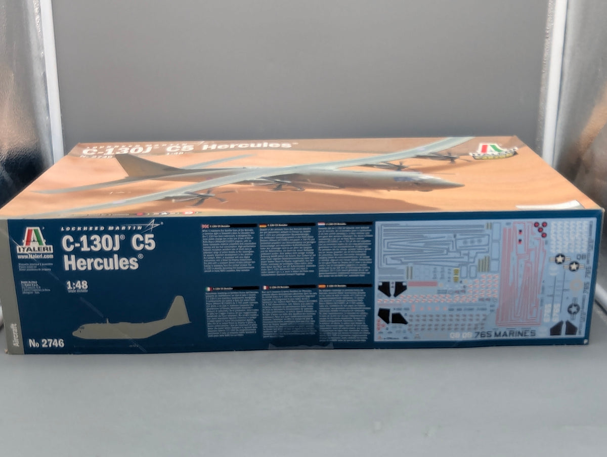 Flugzeug Modell Bausatz 1:48 Italeri 2746 Lockheed Martin C-130J C5 Hercules mit OVP