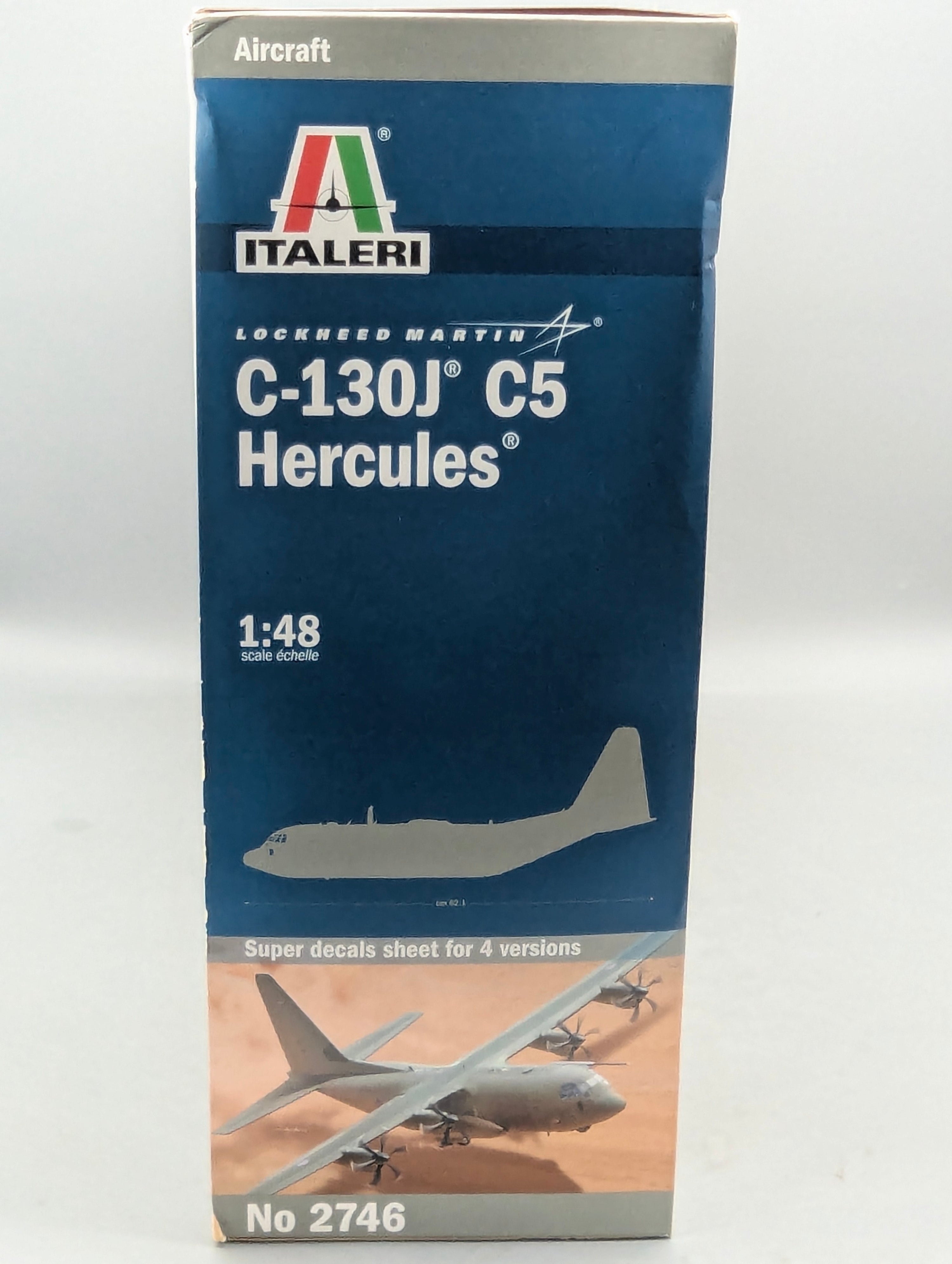 Flugzeug Modell Bausatz 1:48 Italeri 2746 Lockheed Martin C-130J C5 Hercules mit OVP