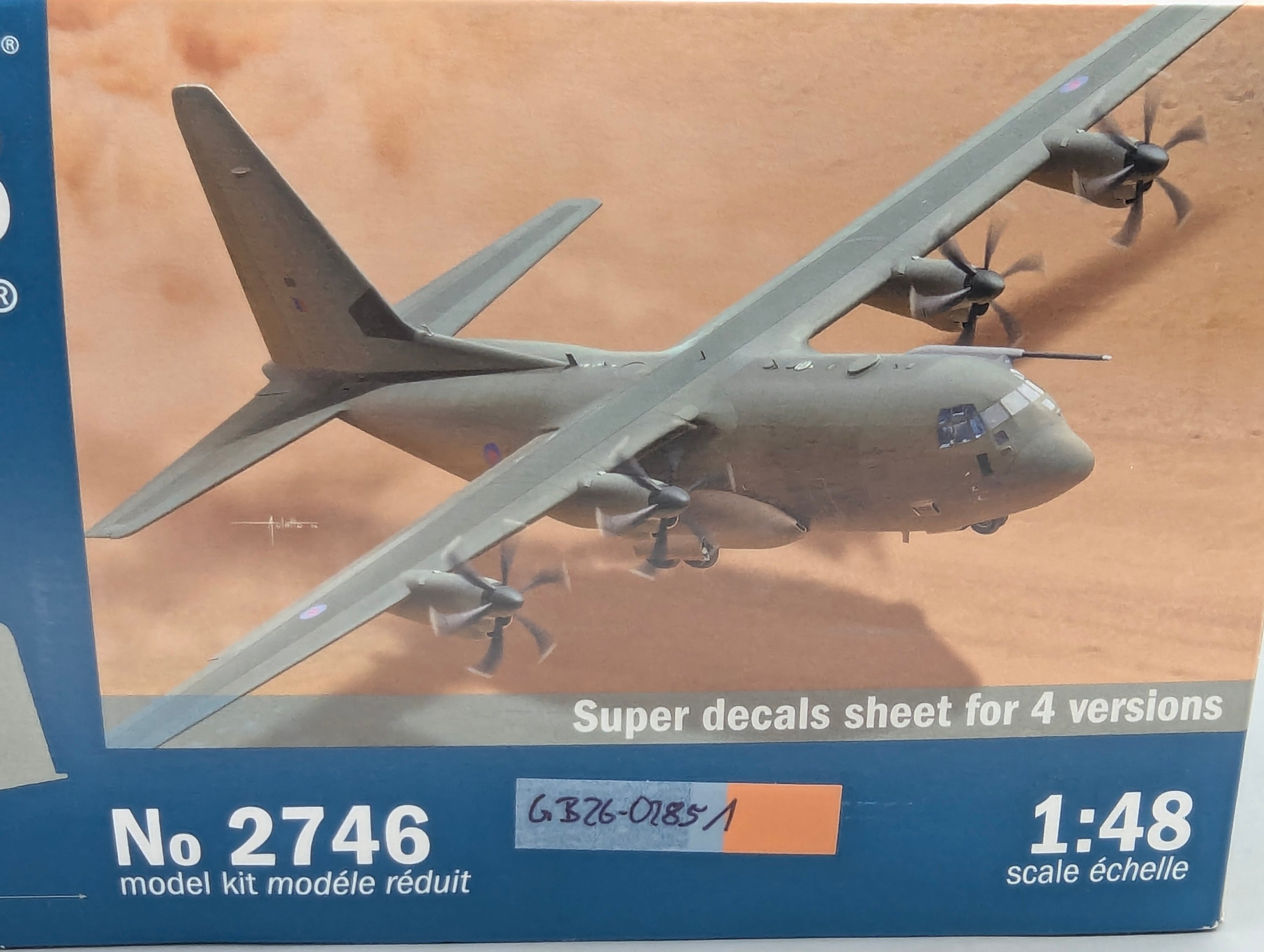 Flugzeug Modell Bausatz 1:48 Italeri 2746 Lockheed Martin C-130J C5 Hercules mit OVP