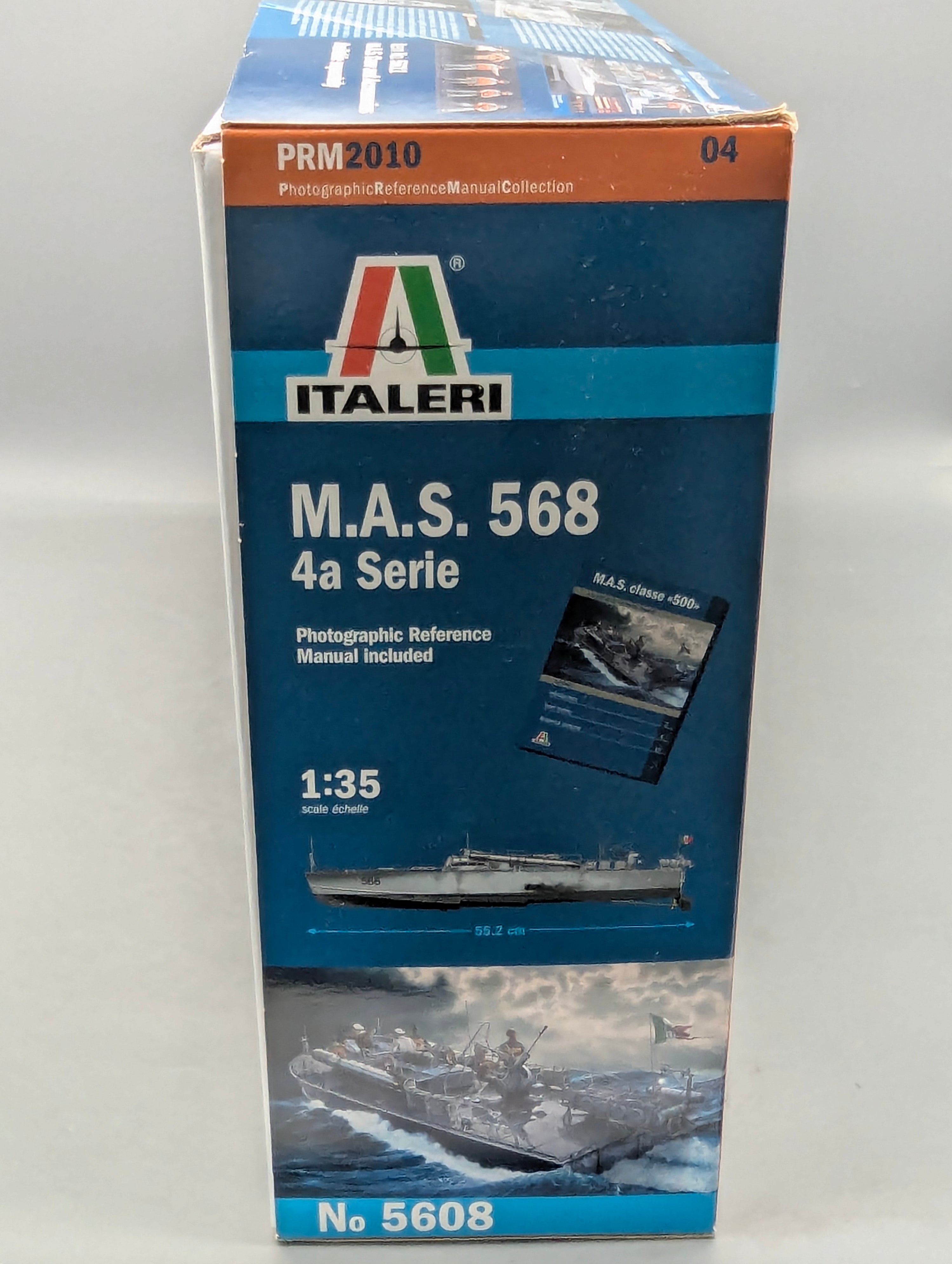 Schiff Modell Bausatz 1:35 Italeri 5608 UND 5611 M.A.S. 658 4a Serie + Figuren mit OVP