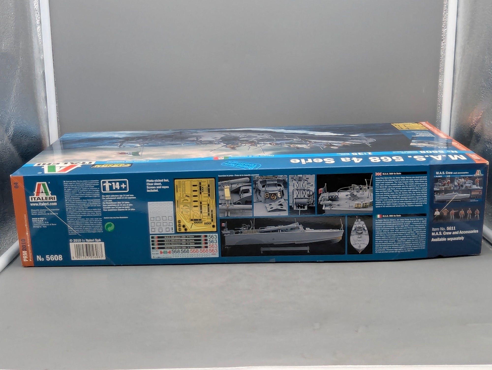 Schiff Modell Bausatz 1:35 Italeri 5608 UND 5611 M.A.S. 658 4a Serie + Figuren mit OVP