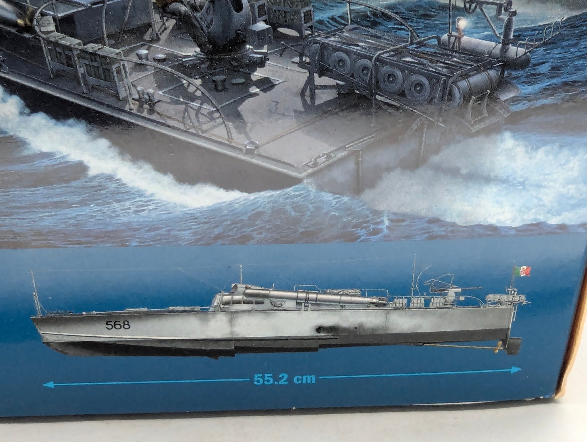 Schiff Modell Bausatz 1:35 Italeri 5608 UND 5611 M.A.S. 658 4a Serie + Figuren mit OVP