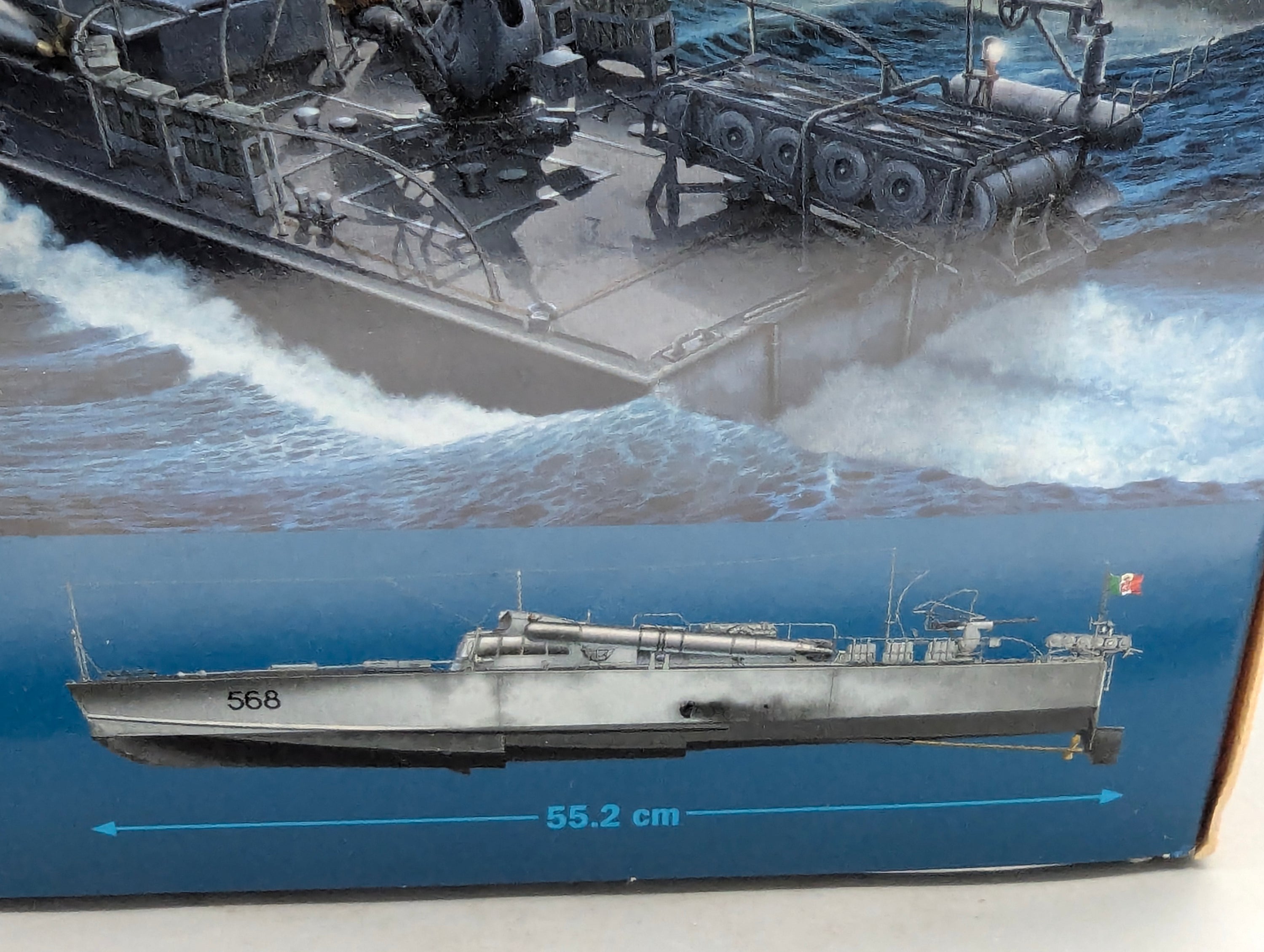 Schiff Modell Bausatz 1:35 Italeri 5608 UND 5611 M.A.S. 658 4a Serie + Figuren mit OVP