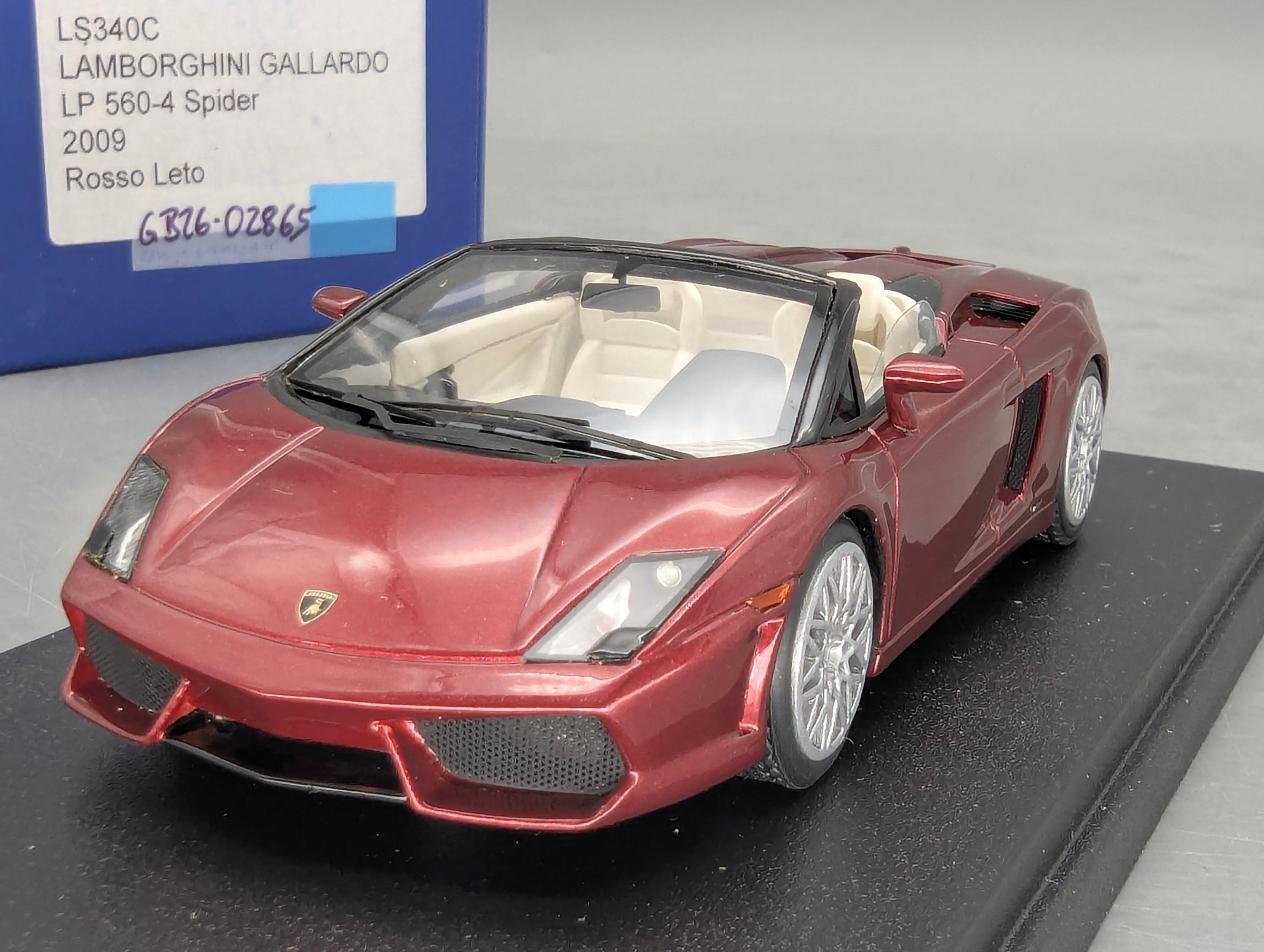 Modellautos 1:43 Looksmart Lamborghini Gallardo LP560-4 Spider 2009 Rosso Leto OVP