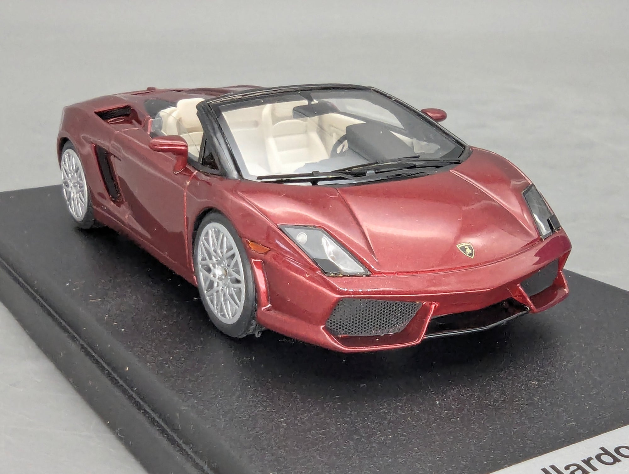 Modellautos 1:43 Looksmart Lamborghini Gallardo LP560-4 Spider 2009 Rosso Leto OVP