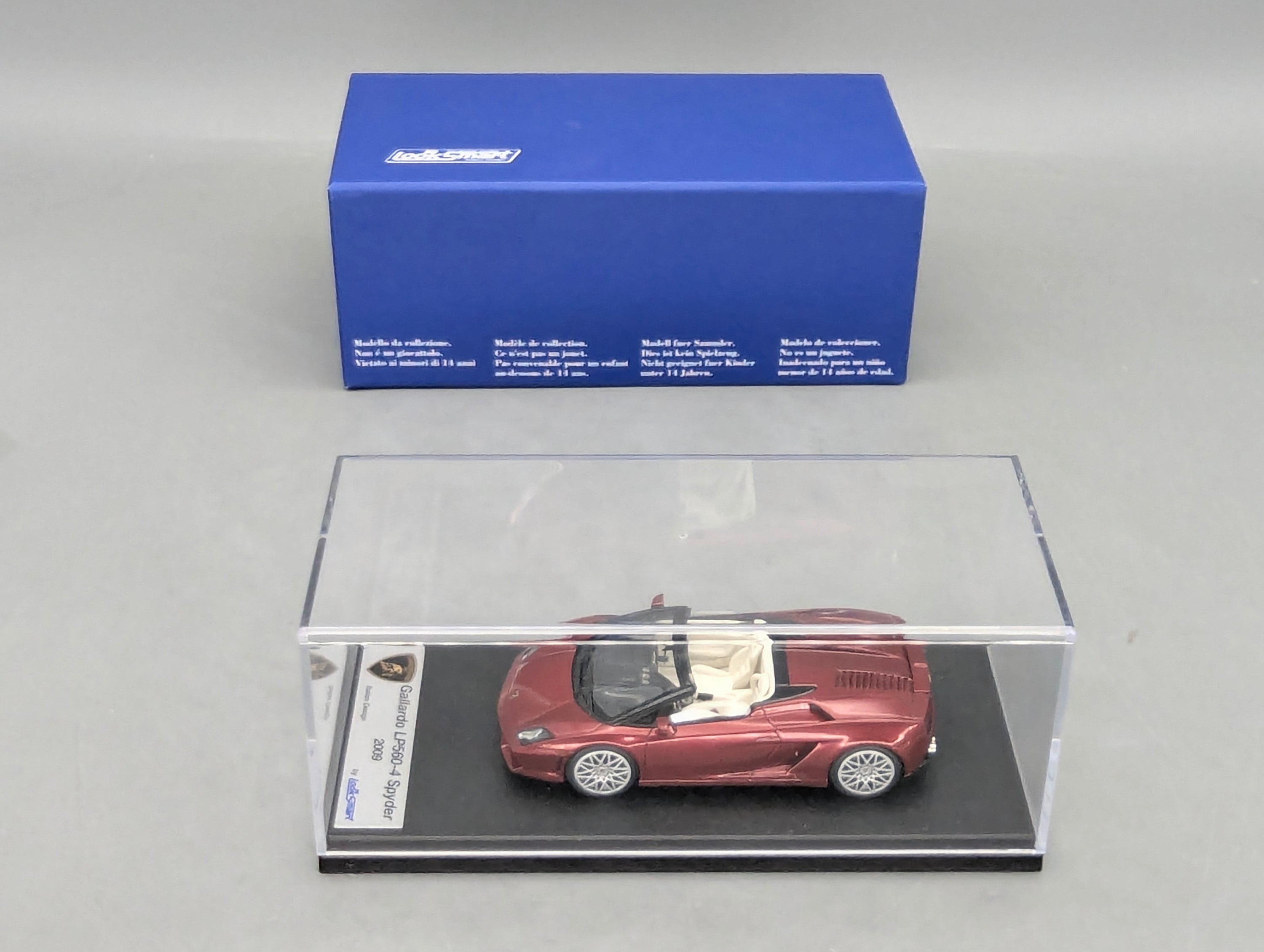 Modellautos 1:43 Looksmart Lamborghini Gallardo LP560-4 Spider 2009 Rosso Leto OVP