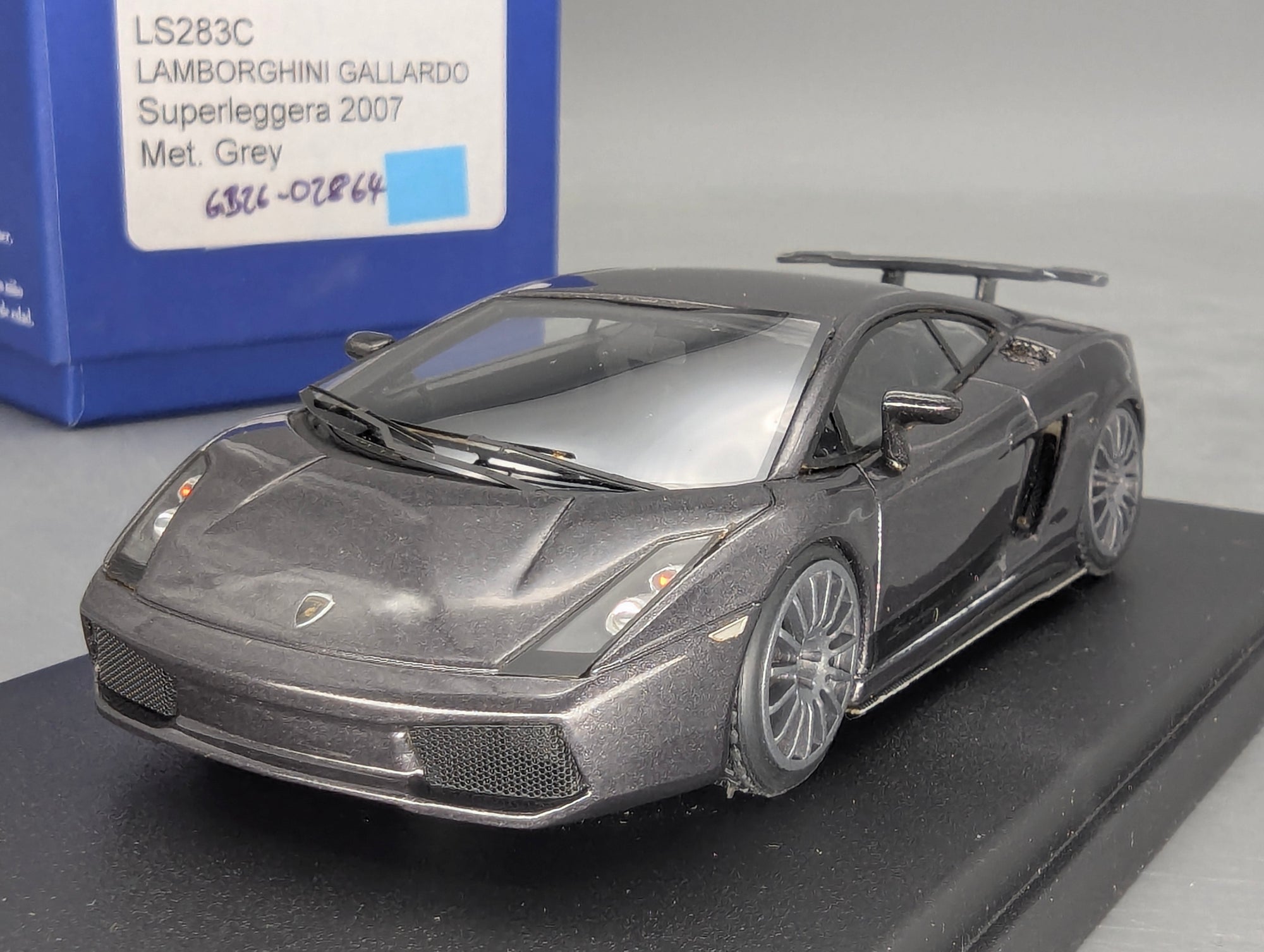 Modellautos 1:43 Looksmart Lamborghini Gallardo Superleggera 2007 Met. Grey OVP