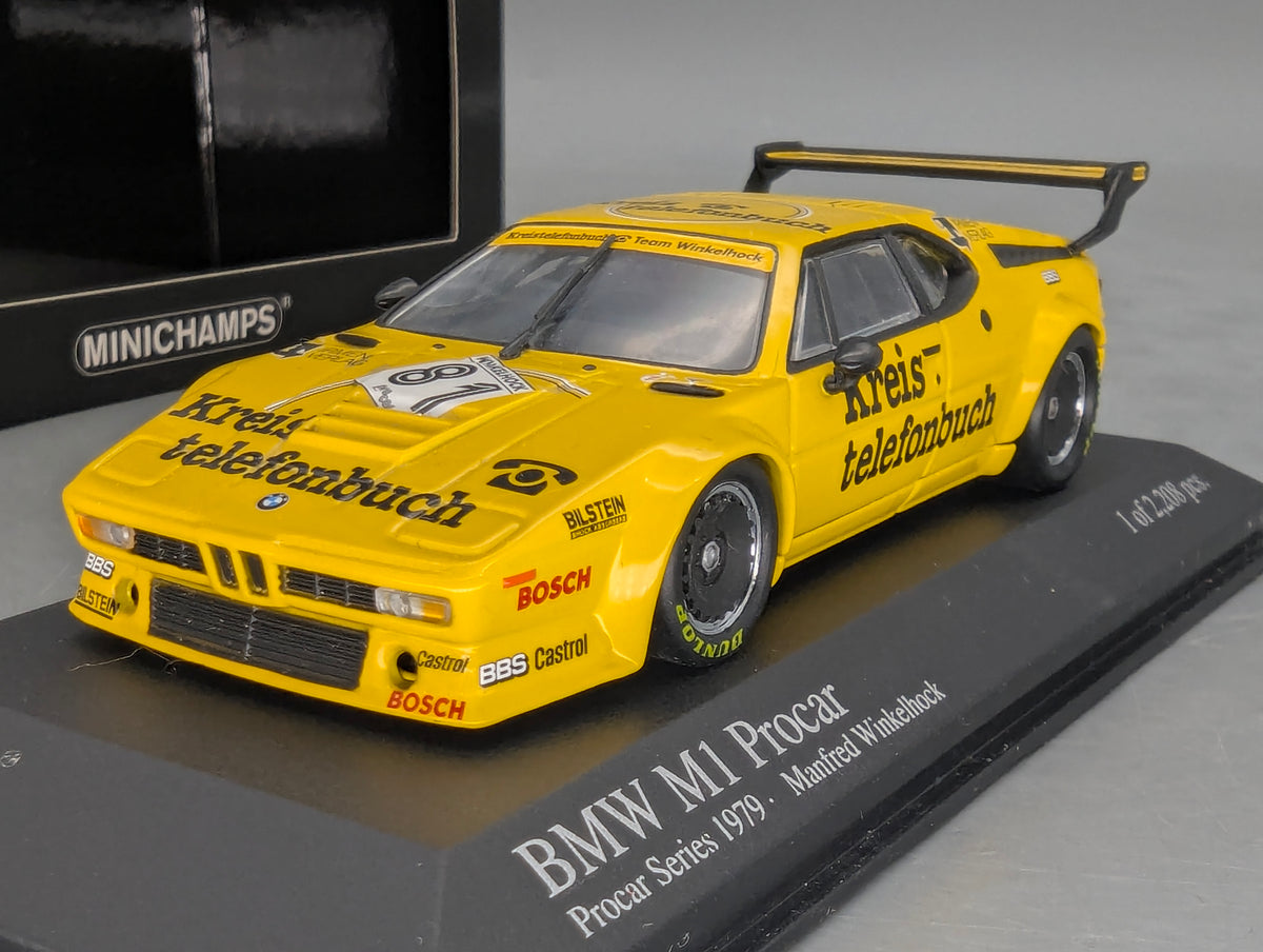 Modellautos 1:43 Minichamps BMW M1 Procar 1979 #81 Manfred Wikelhock mit OVP
