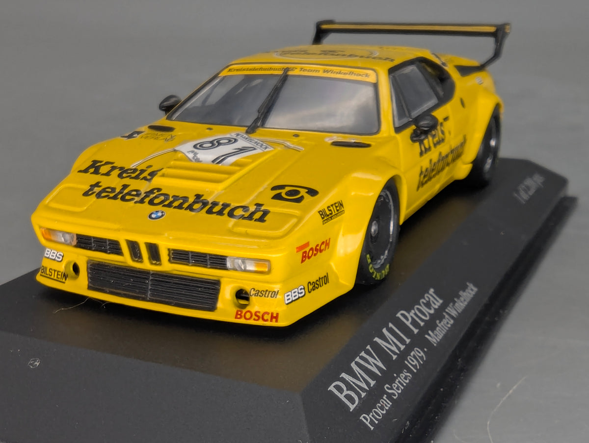 Modellautos 1:43 Minichamps BMW M1 Procar 1979 #81 Manfred Wikelhock mit OVP