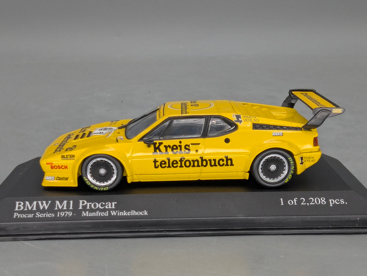 Modellautos 1:43 Minichamps BMW M1 Procar 1979 #81 Manfred Wikelhock mit OVP