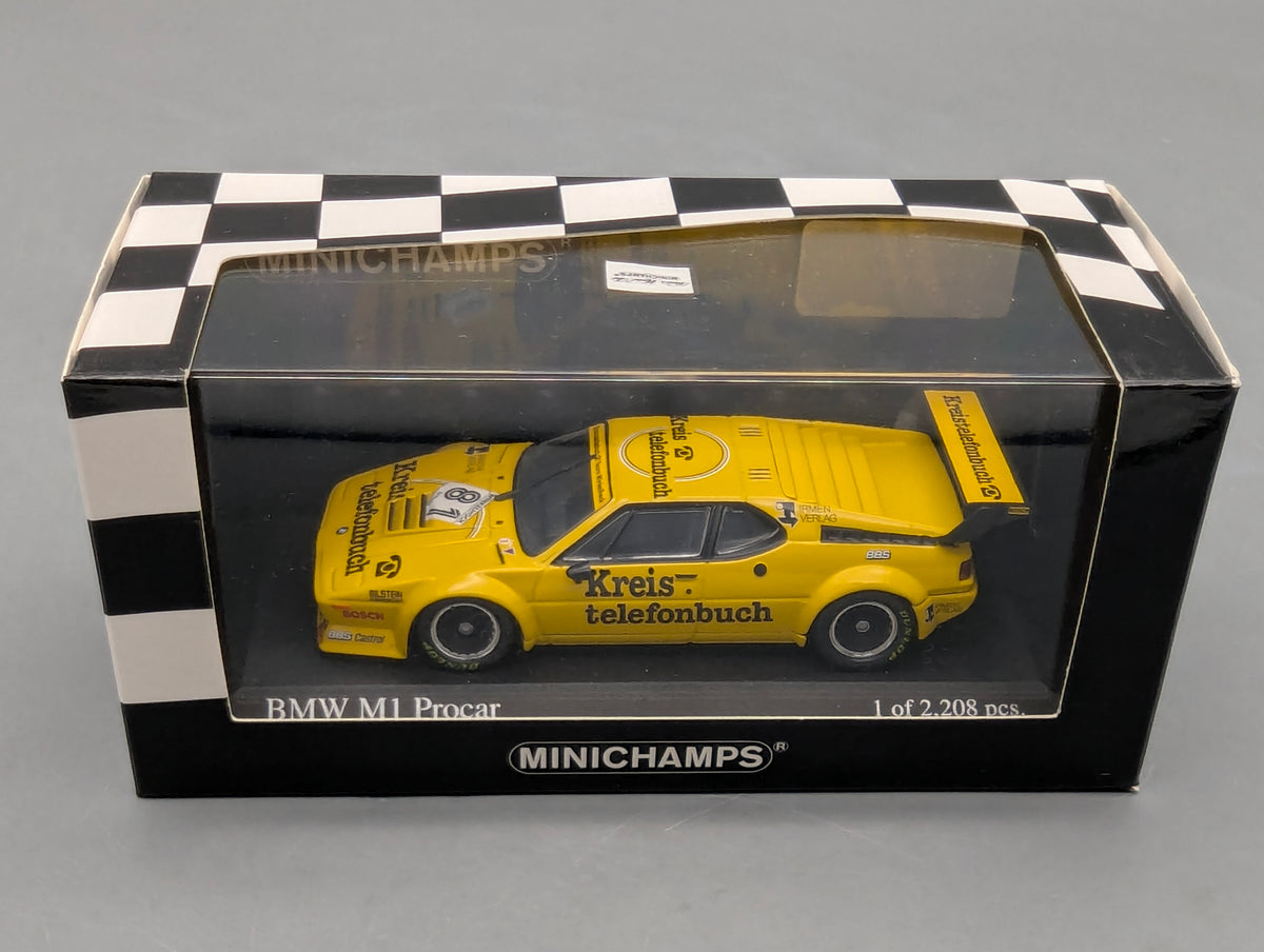 Modellautos 1:43 Minichamps BMW M1 Procar 1979 #81 Manfred Wikelhock mit OVP