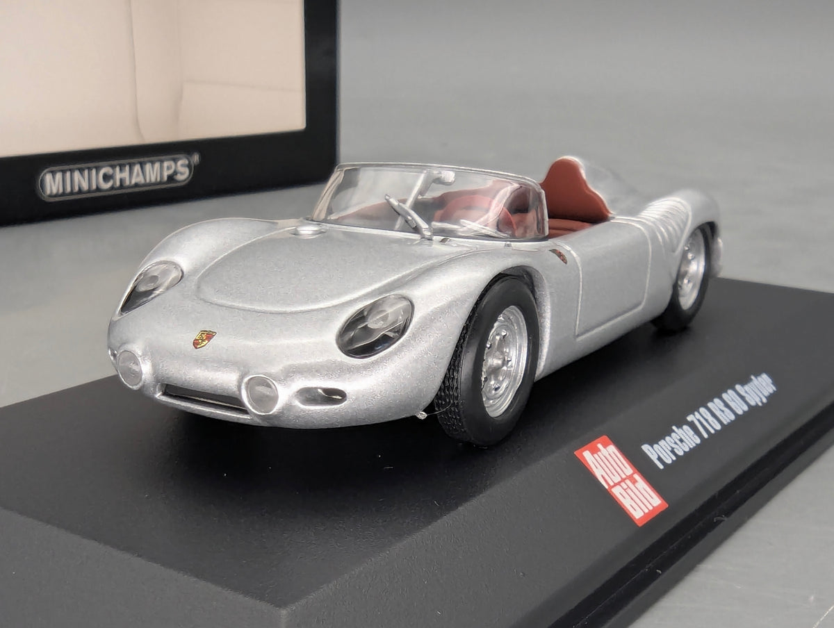 Modellautos 1:43 Minichamps Porsche 718 RS 60 Spyder Silber mit OVP