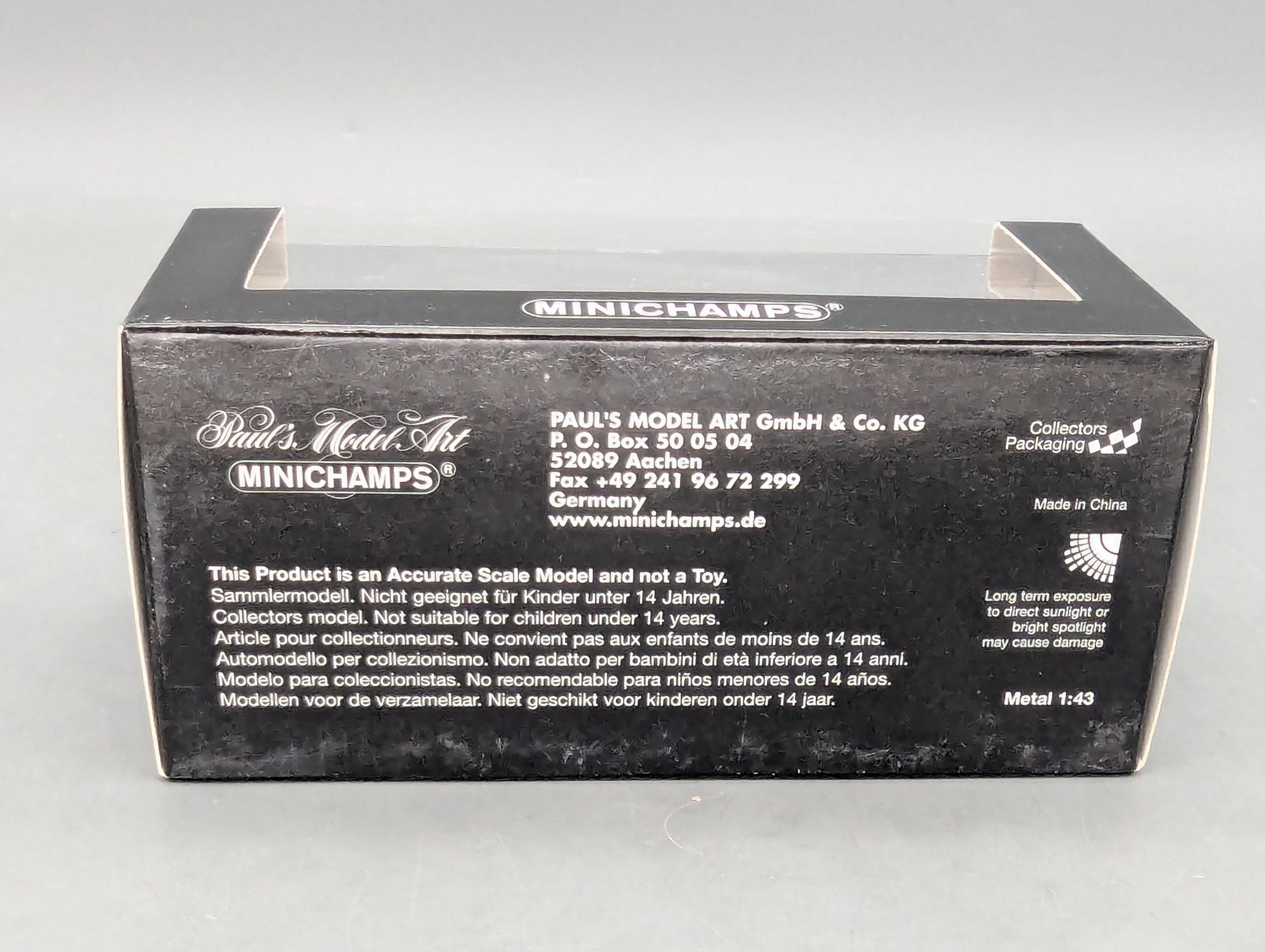 Modellautos 1:43 Minichamps Porsche 718 RS 60 Spyder Silber mit OVP