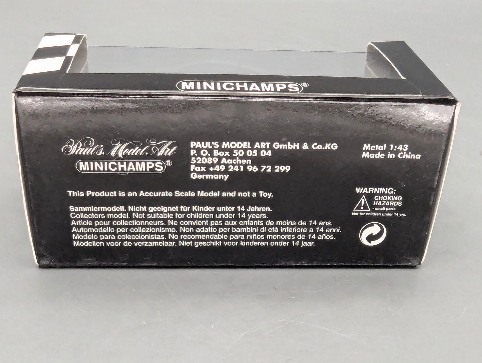 Modellautos 1:43 Minichamps Porsche 911 GT1 Street 1998 Weiß mit OVP