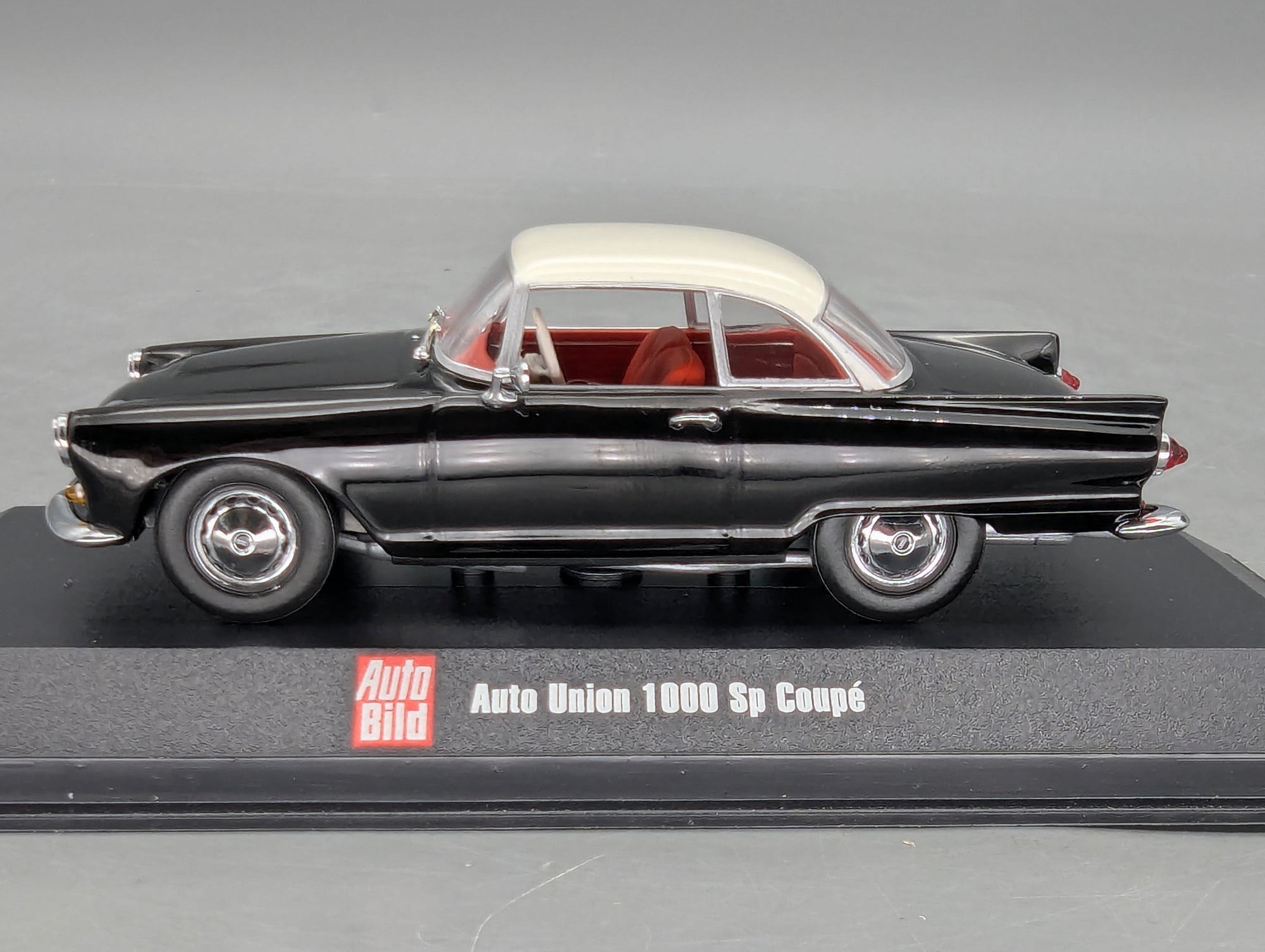 Modellautos 1:43 Minichamps Auto Union 1000 Sp Coupe Schwarz Weiß mit OVP