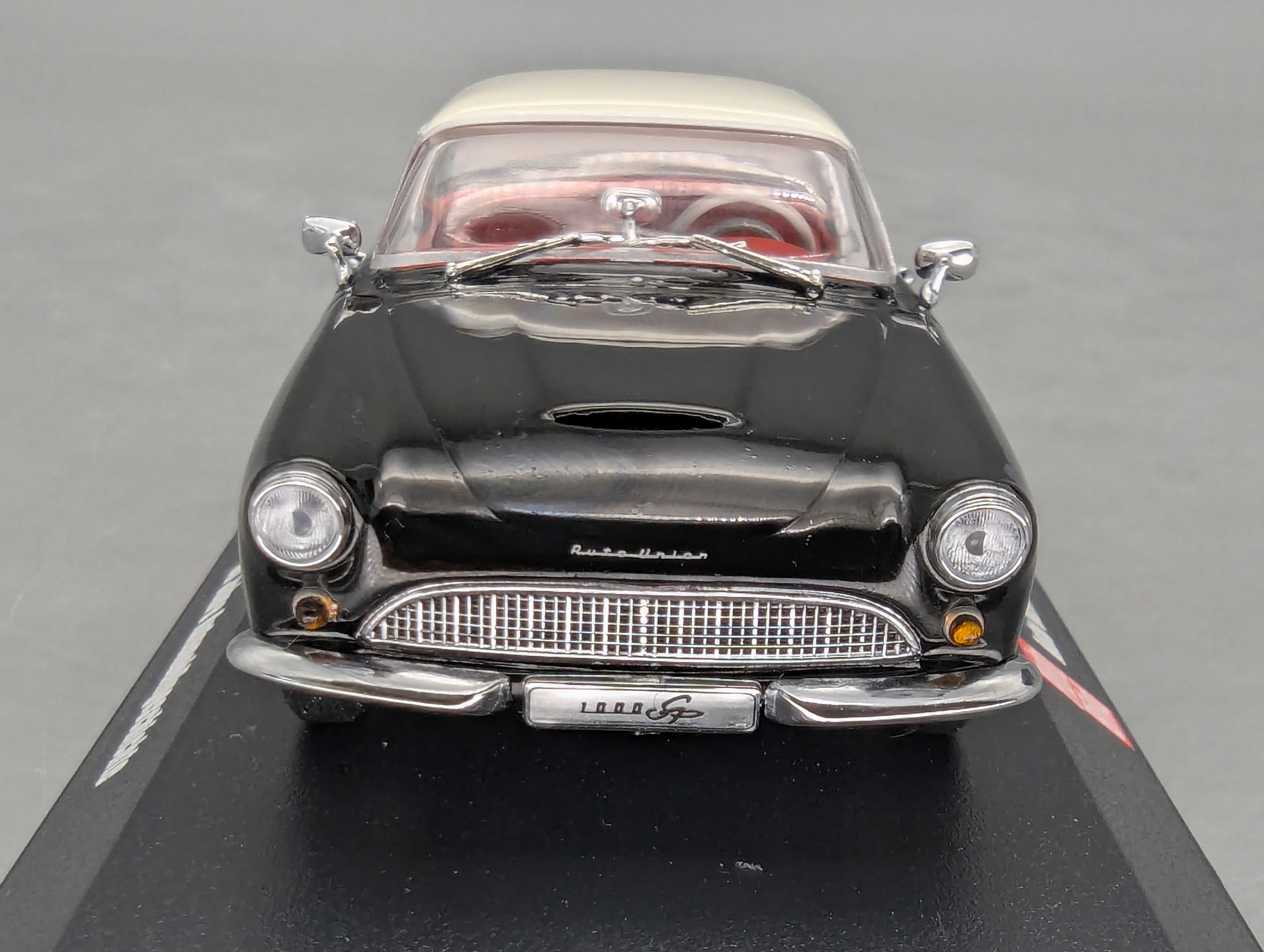 Modellautos 1:43 Minichamps Auto Union 1000 Sp Coupe Schwarz Weiß mit OVP