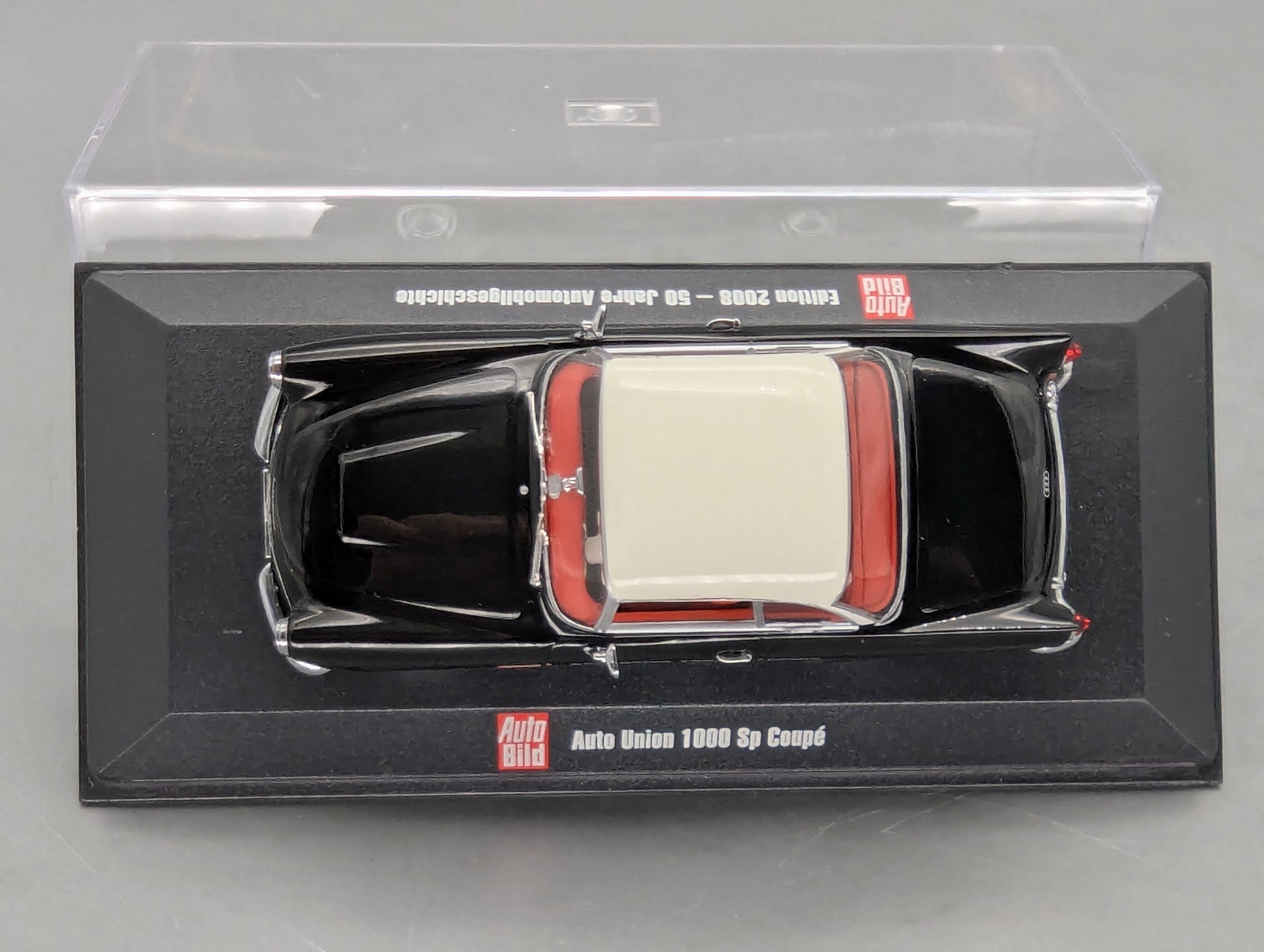 Modellautos 1:43 Minichamps Auto Union 1000 Sp Coupe Schwarz Weiß mit OVP
