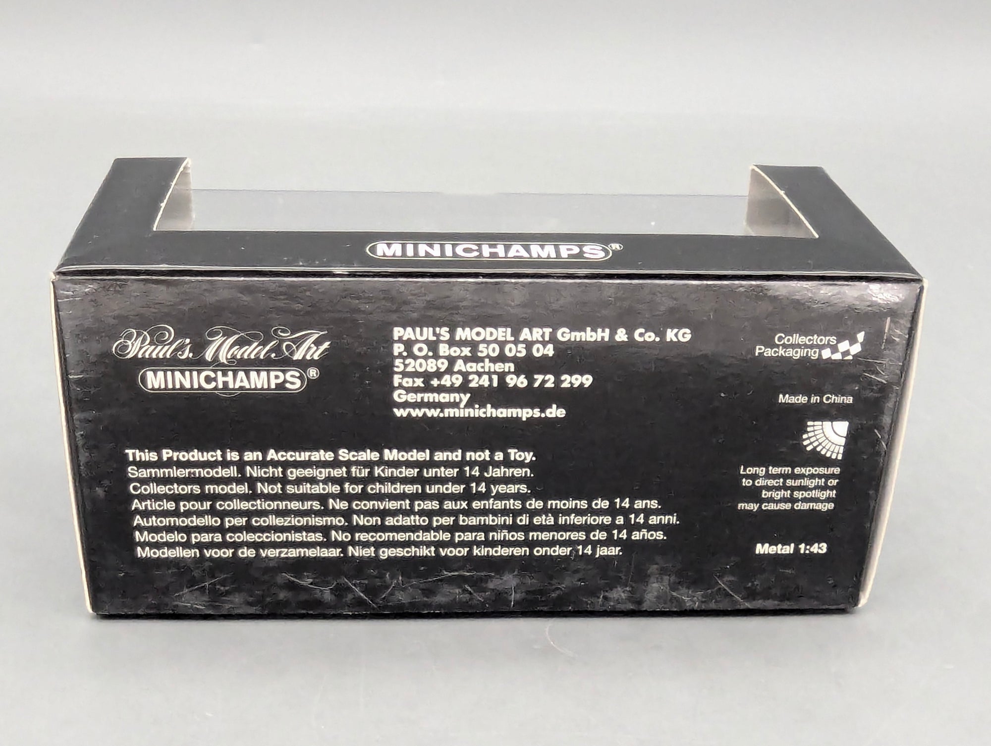 Modellautos 1:43 Minichamps Auto Union 1000 Sp Coupe Schwarz Weiß mit OVP