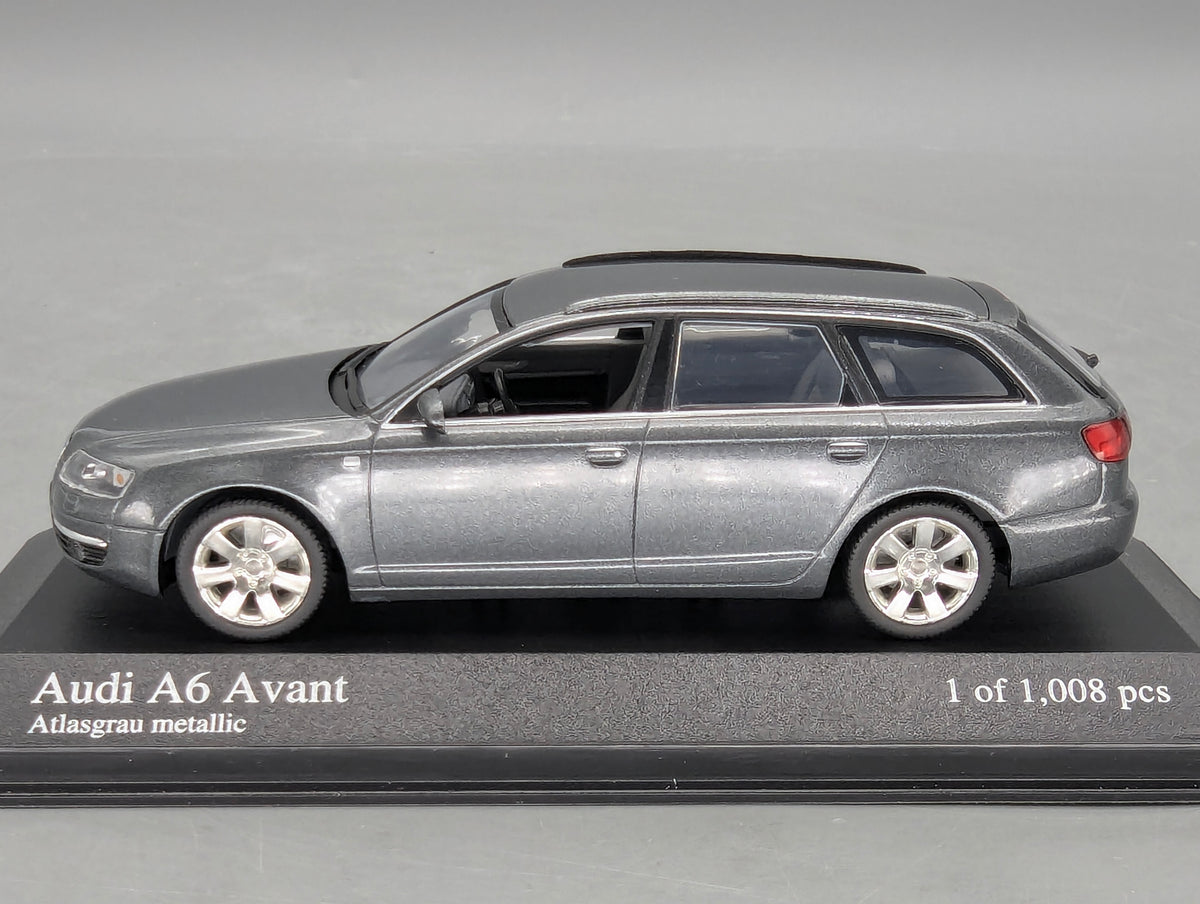 Modellautos 1:43 Minichamps Audi A6 Avant Atlasgrau Metallic mit OVP