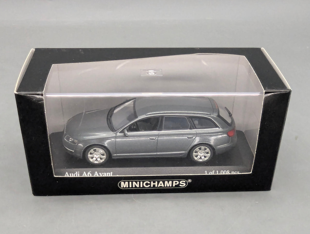 Modellautos 1:43 Minichamps Audi A6 Avant Atlasgrau Metallic mit OVP