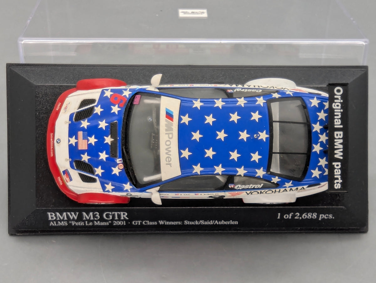 Modellautos 1:43 Minichamps BMW M3 GTR WINNER ALMS 2001 #6 Stuck u. A. mit OVP