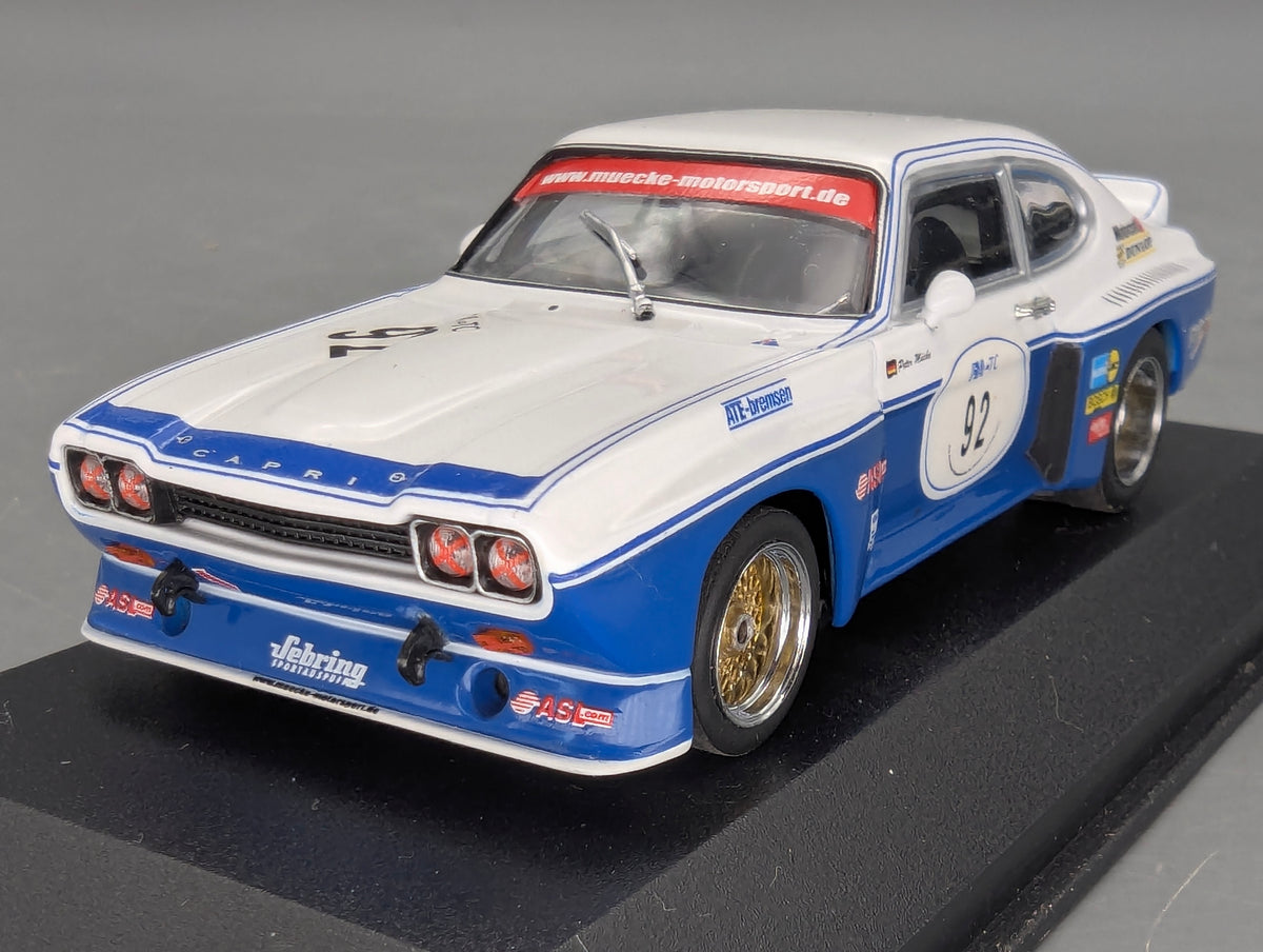 Modellautos 1:43 Minichamps Ford Capri 3100 WINNER Zolder 2005 #92 Peter Mücke mit OVP