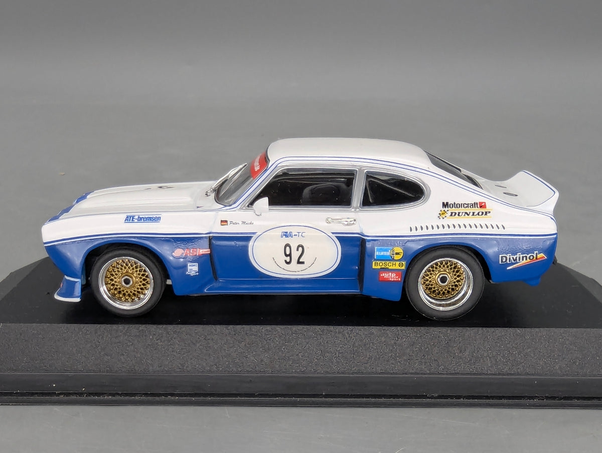 Modellautos 1:43 Minichamps Ford Capri 3100 WINNER Zolder 2005 #92 Peter Mücke mit OVP