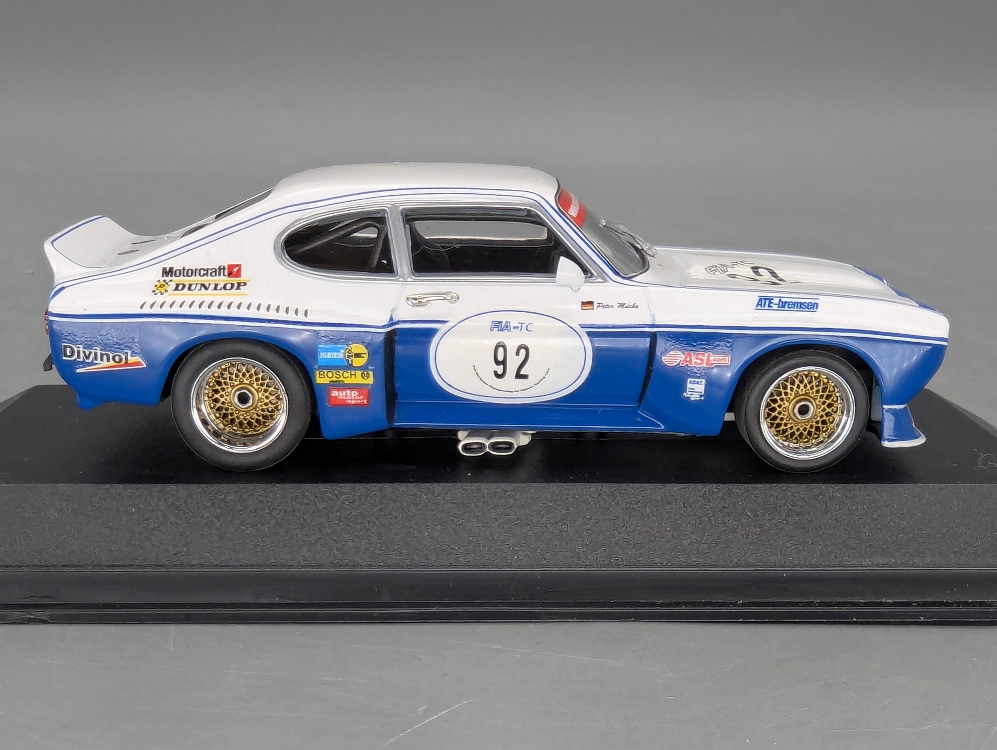 Modellautos 1:43 Minichamps Ford Capri 3100 WINNER Zolder 2005 #92 Peter Mücke mit OVP