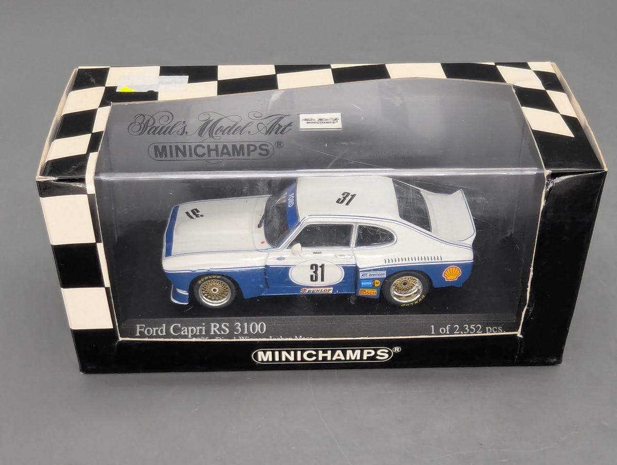 Modellautos 1:43 Minichamps Ford Capri RS 3100 DRM 1975 Norisring WINNER #31 Mass OVP