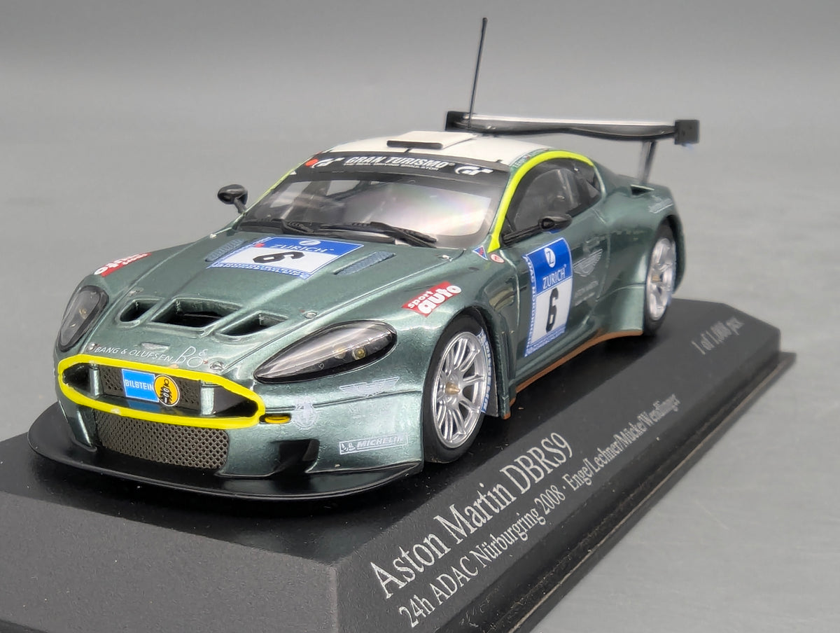 Modellautos 1:43 Minichamps Aston Martin DBRS9 Nürburgring 2008 #6 OVP