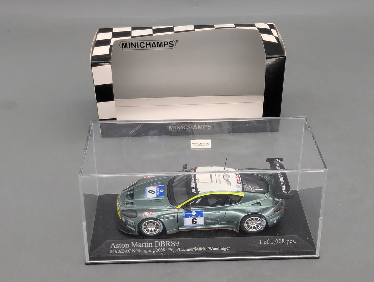 Modellautos 1:43 Minichamps Aston Martin DBRS9 Nürburgring 2008 #6 OVP