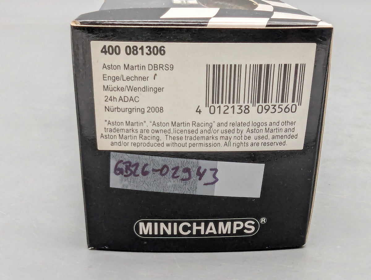 Modellautos 1:43 Minichamps Aston Martin DBRS9 Nürburgring 2008 #6 OVP