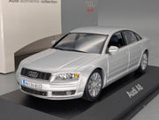 Modellautos 1:43 Minichamps Audi A8 4.2 Coupe Eissilber Metallic Silber mit Dealer OVP