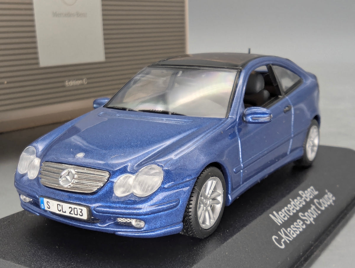 Modellautos 1:43 Minichamps Mercedes-Benz C-Klasse Sport Coupe mit Dealer OVP