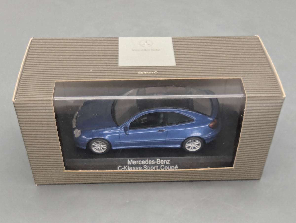 Modellautos 1:43 Minichamps Mercedes-Benz C-Klasse Sport Coupe mit Dealer OVP