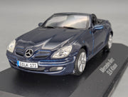 Modellautos 1:43 Minichamps Mercedes-Benz SLK-Klasse Benetoitblau mit Dealer OVP