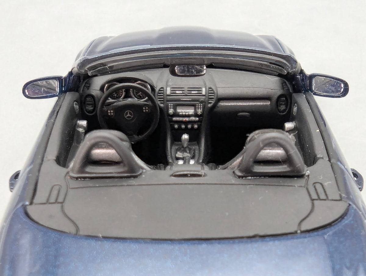 Modellautos 1:43 Minichamps Mercedes-Benz SLK-Klasse Benetoitblau mit Dealer OVP