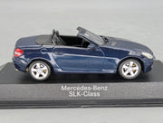 Modellautos 1:43 Minichamps Mercedes-Benz SLK-Klasse Benetoitblau mit Dealer OVP