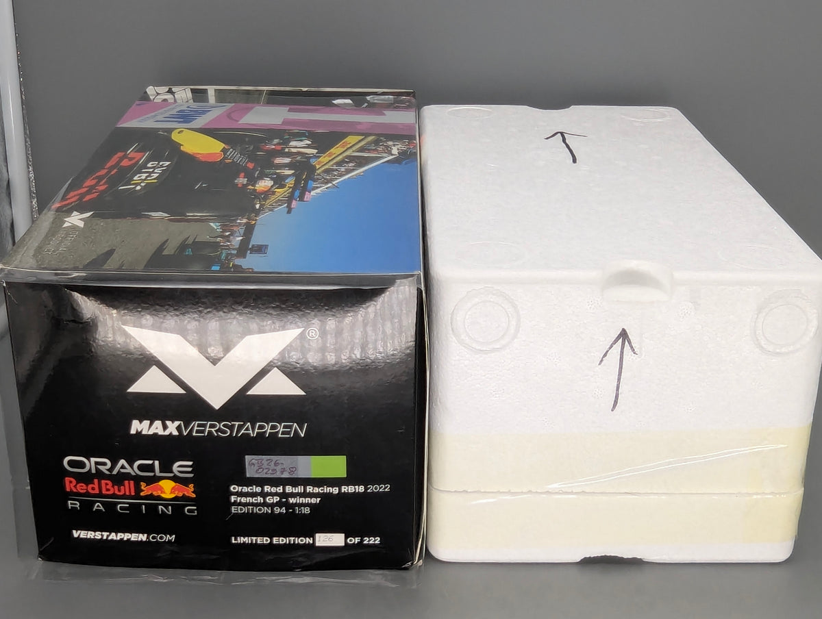 Modellautos 1:43 Minichamps Red Bull RB18 WINNER French GP 2022 Verstappen OVP