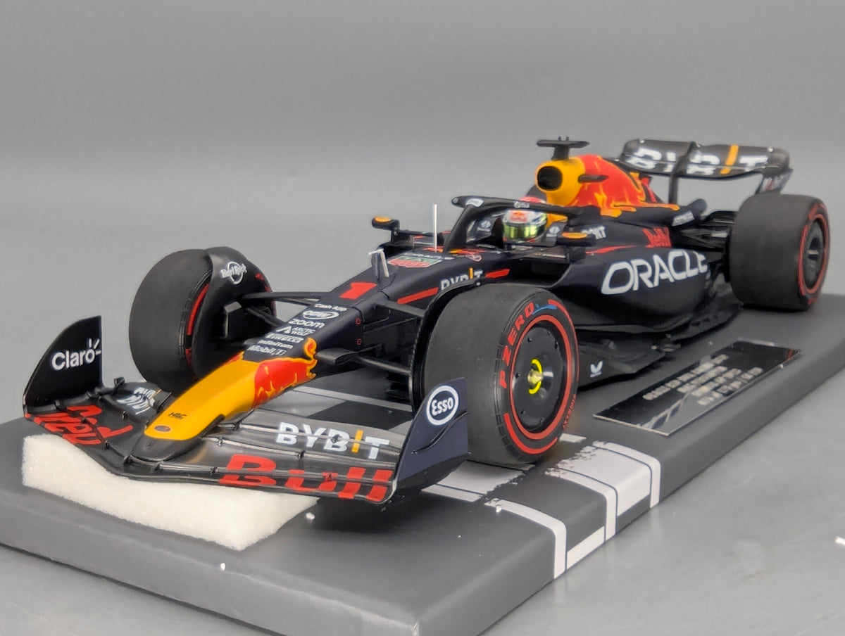 Modellautos 1:43 Minichamps Red Bull RB19 WINNER Spanish GP 2023 Verstappen OVP